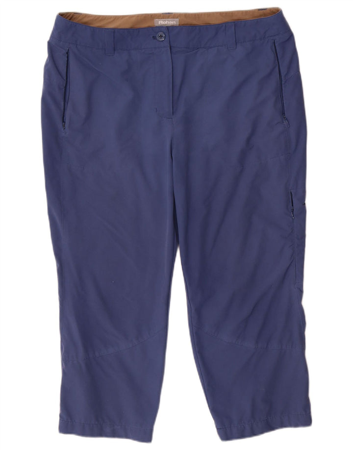 Rohan Dame Cargo Capri Bukser UK 14 Large W36 L22 Blå Polyamid