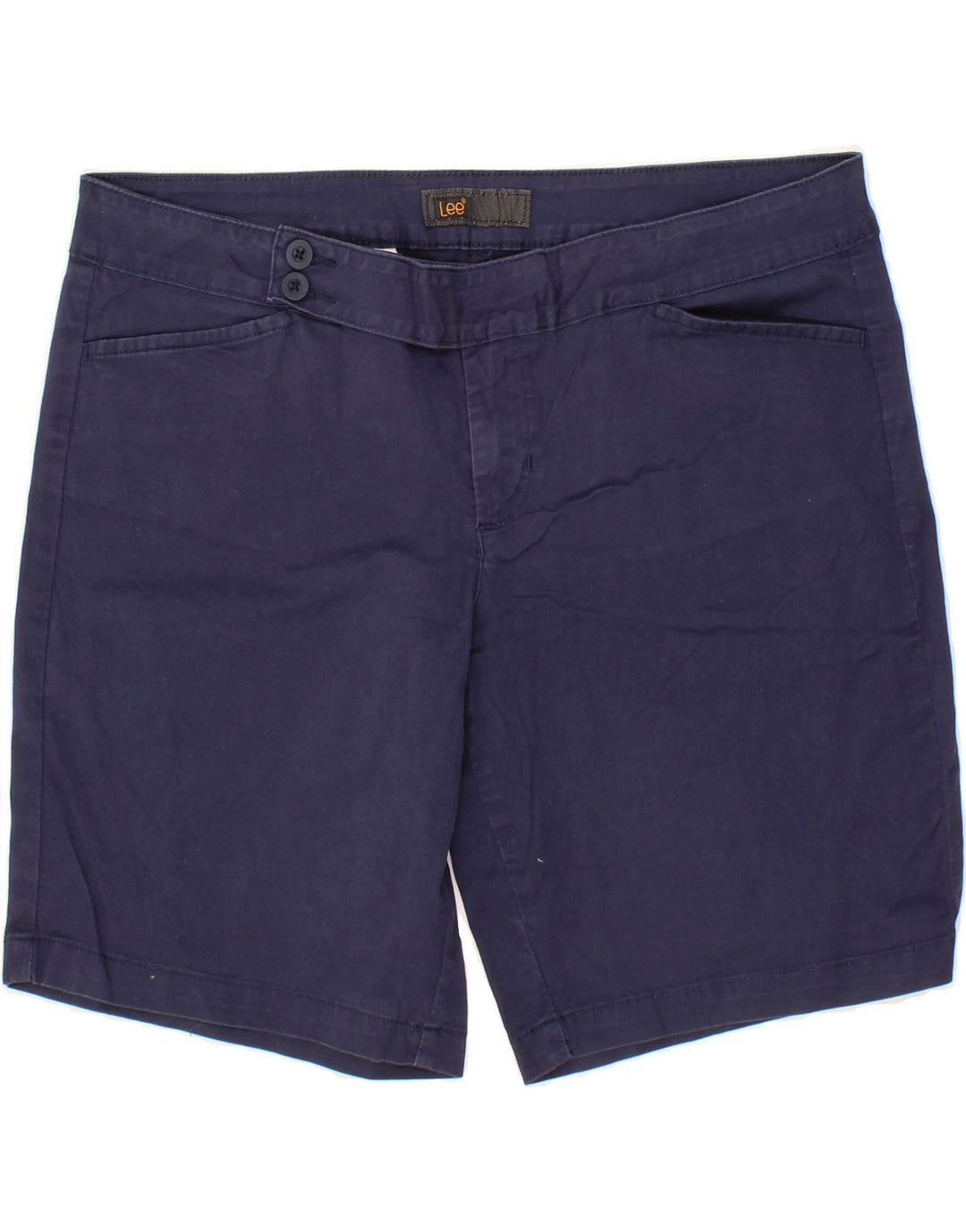 LEE Womens Casual Shorts US 11 Large W34 Navy Blue Cotton Vintage Lee and Second-Hand Lee from Messina Hembry 