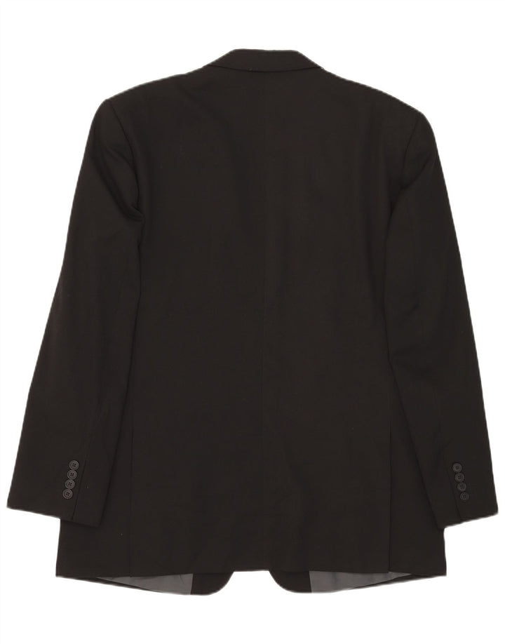 Marks & Spencer Herre 2-knaps blazerjakke UK 42 Stor sort polyester
