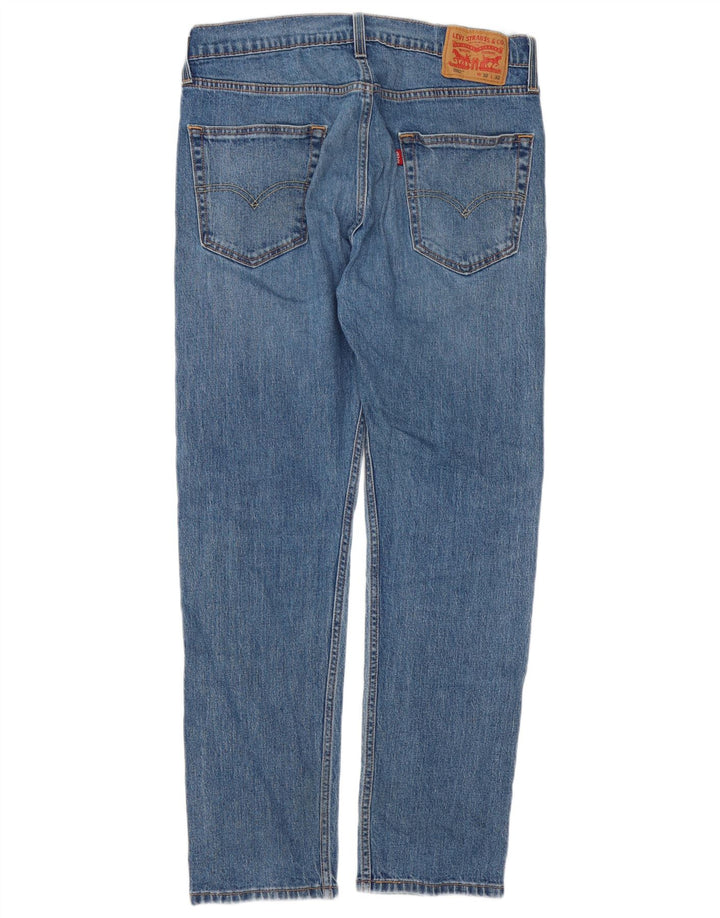 Levi's Herre 502 tilspidsede jeans W32 L32 blå bomuld