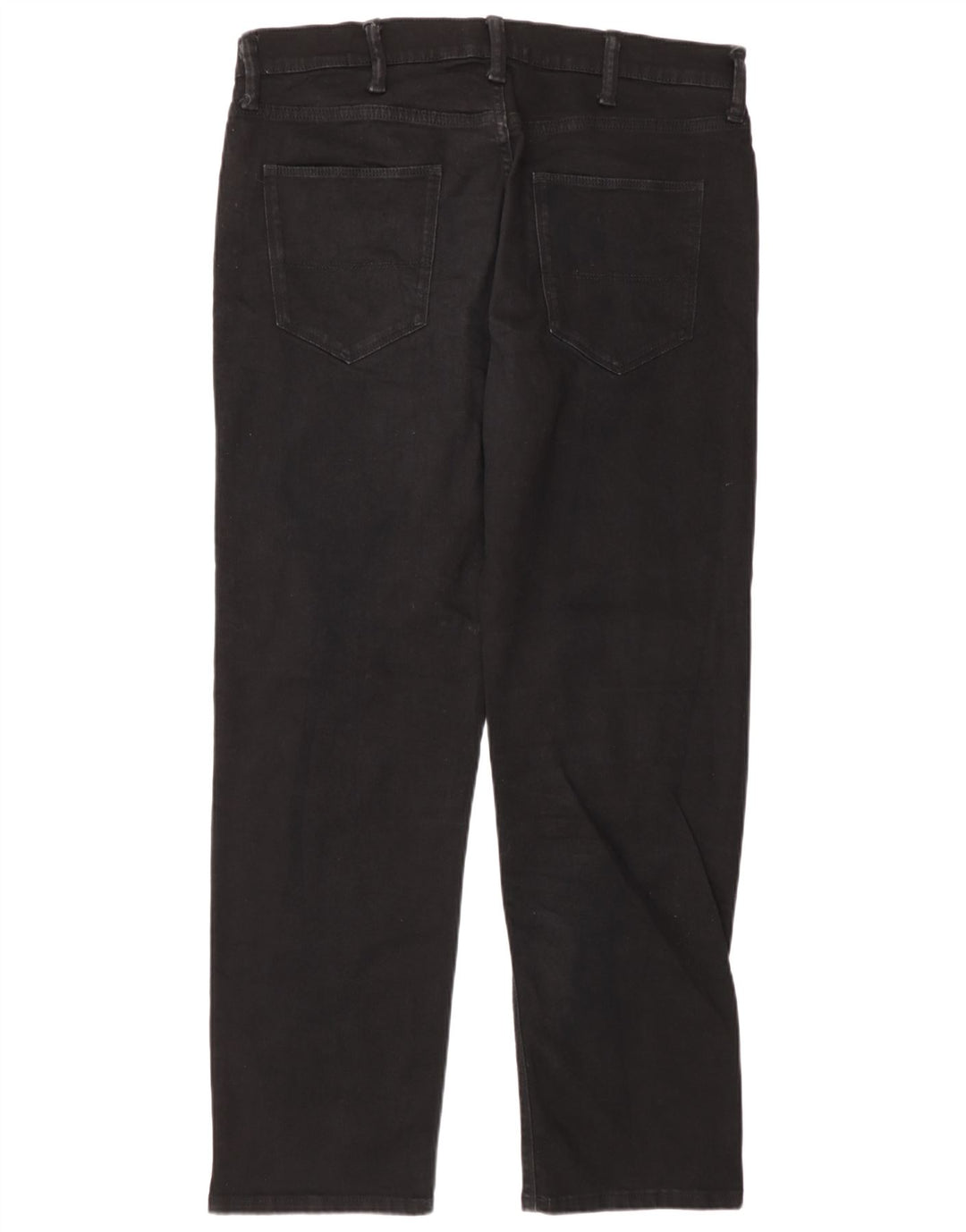 Marks & Spencer Straight Jeans til mænd W36 L31 Sort bomuld