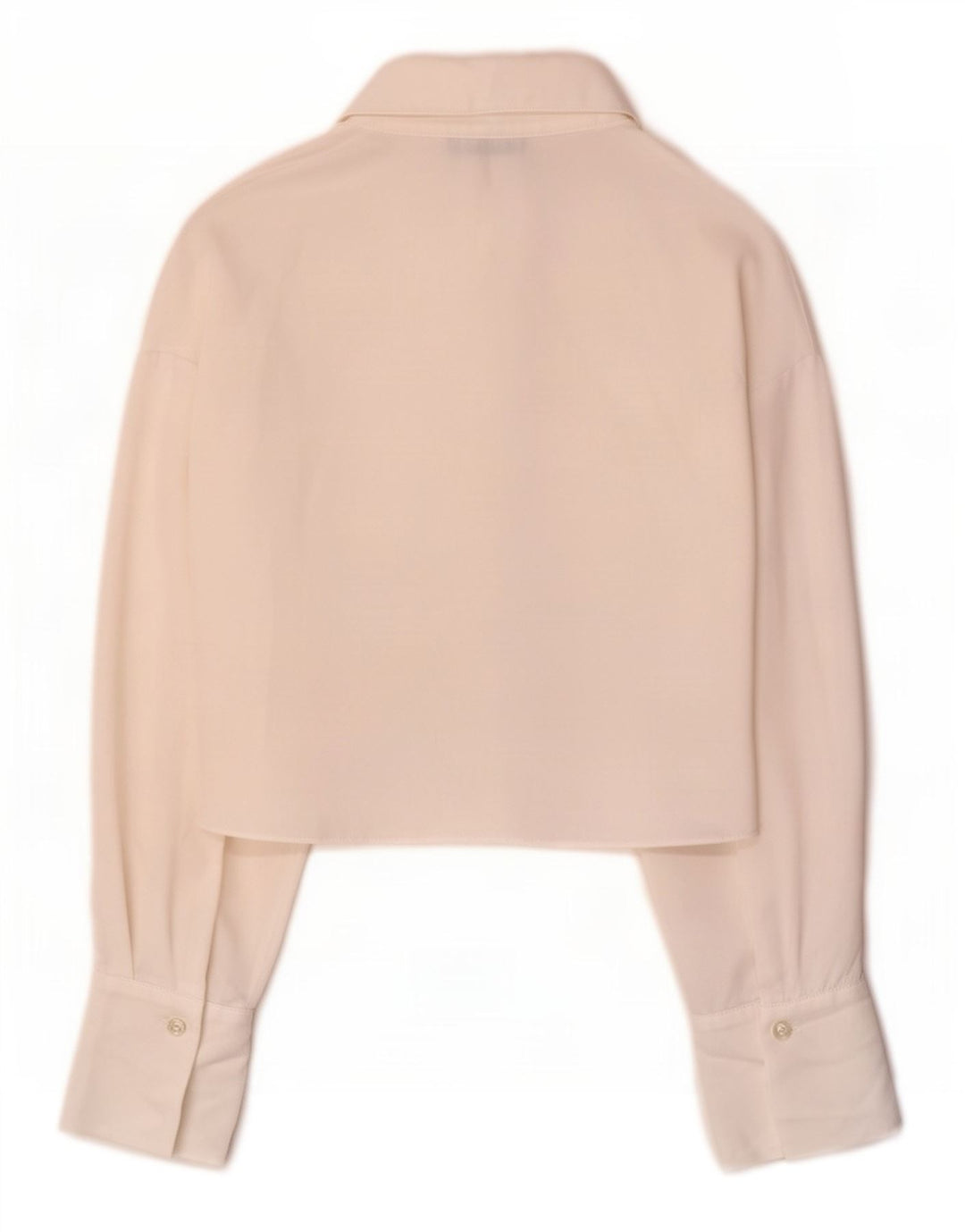 Zara Womens Crop Shirt Bluse UK 6 XS Hvid