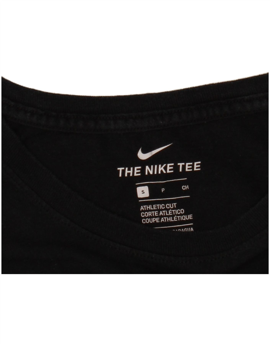 NIKE Herre Athletic Cut Grafisk T-Shirt Top Lille Sort