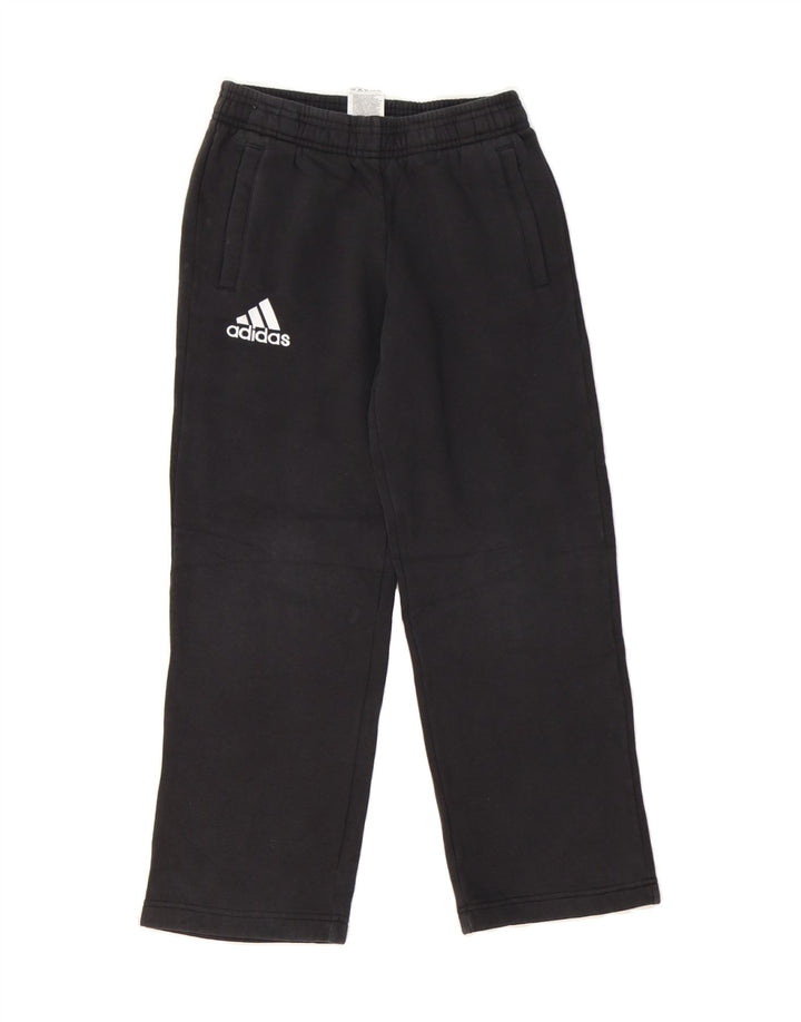 ADIDAS Boys Tracksuit Trousers 9-10 Years  Black Cotton Vintage Adidas and Second-Hand Adidas from Messina Hembry 
