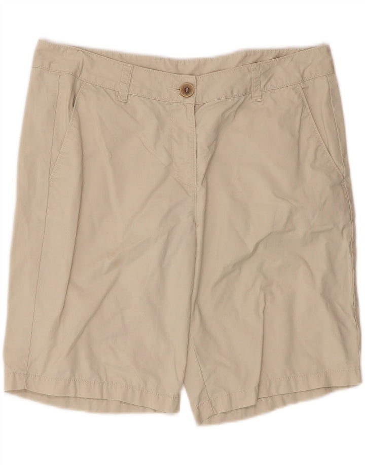 BENETTON Womens Chino Shorts UK 12 Medium W34 Beige Cotton