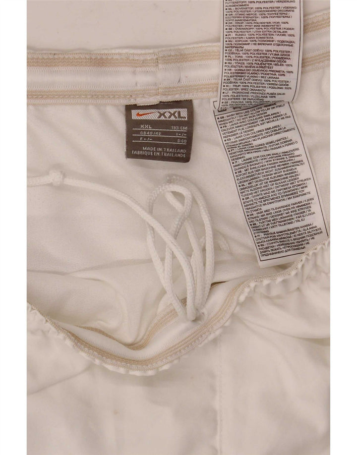 Nike sportsshorts til mænd 2XL hvid polyester