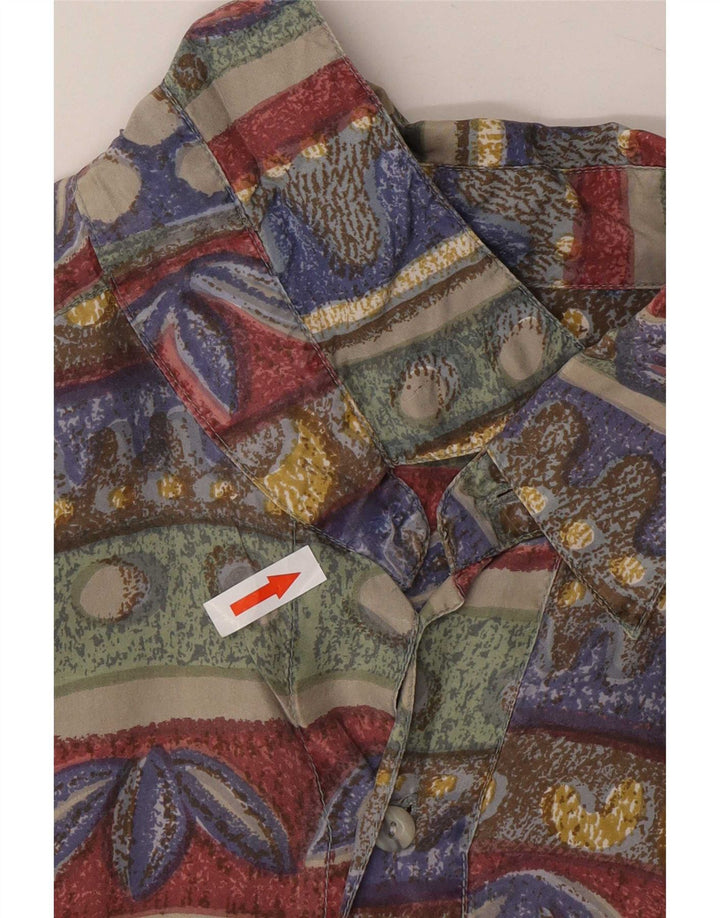 Signe Inkognito Herreskjorte Størrelse 39/40 Medium Flerfarvet Geometrisk Silke