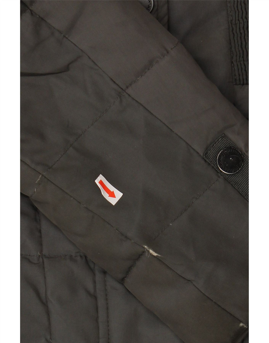 JASPER CONRAN Womens Hooded Padded Jacket UK 10 Small Grey Colourblock