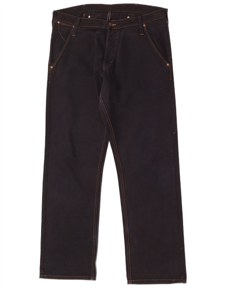 Wrangler Herre Casey Straight Jeans W36 L34 Sort Bomuld