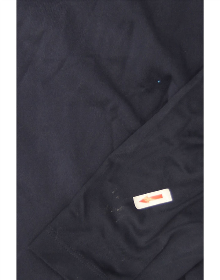 Nike Herre Dri Fit Pullover Træningsdragt Top Medium Navy Blue Colourblock