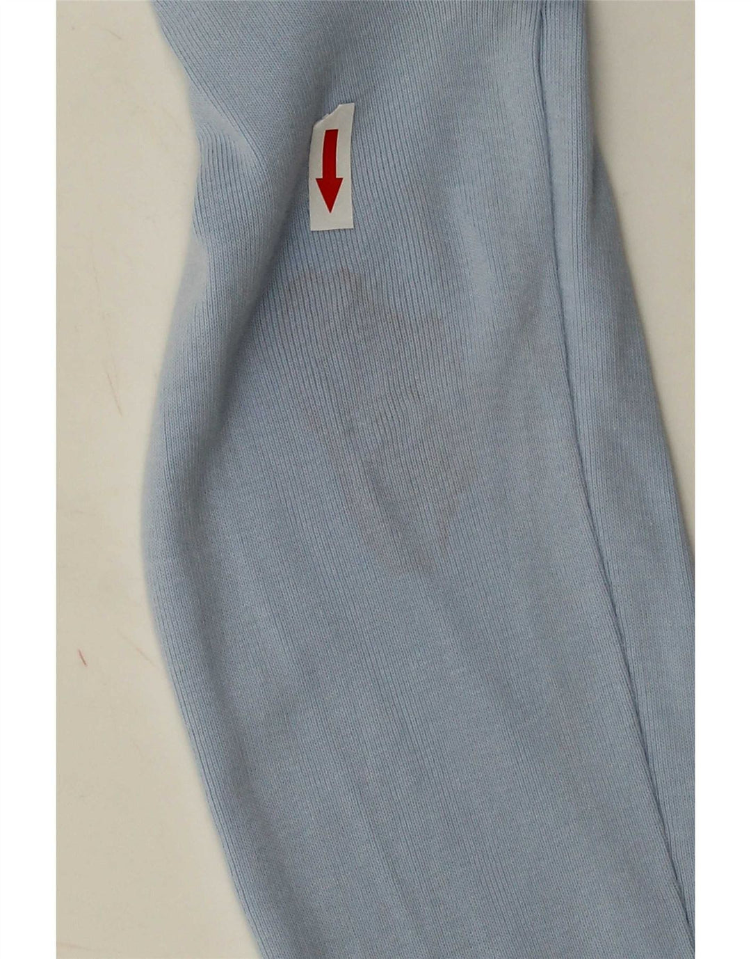 Benetton Dame V-hals sweater UK 12 Medium Blue Bomuld