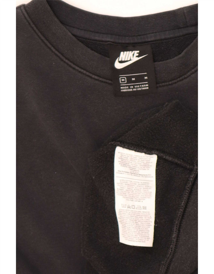 Nike Herre Loose Fit Sweatshirt Jumper Medium Sort Bomuld