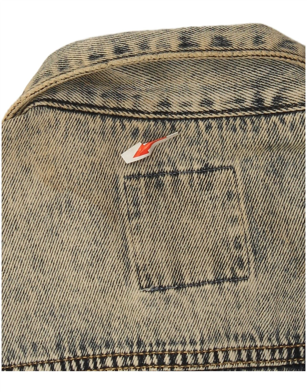 Superdry Womens Crop Distressed Acid Wash denimjakke UK 8 Small Blue