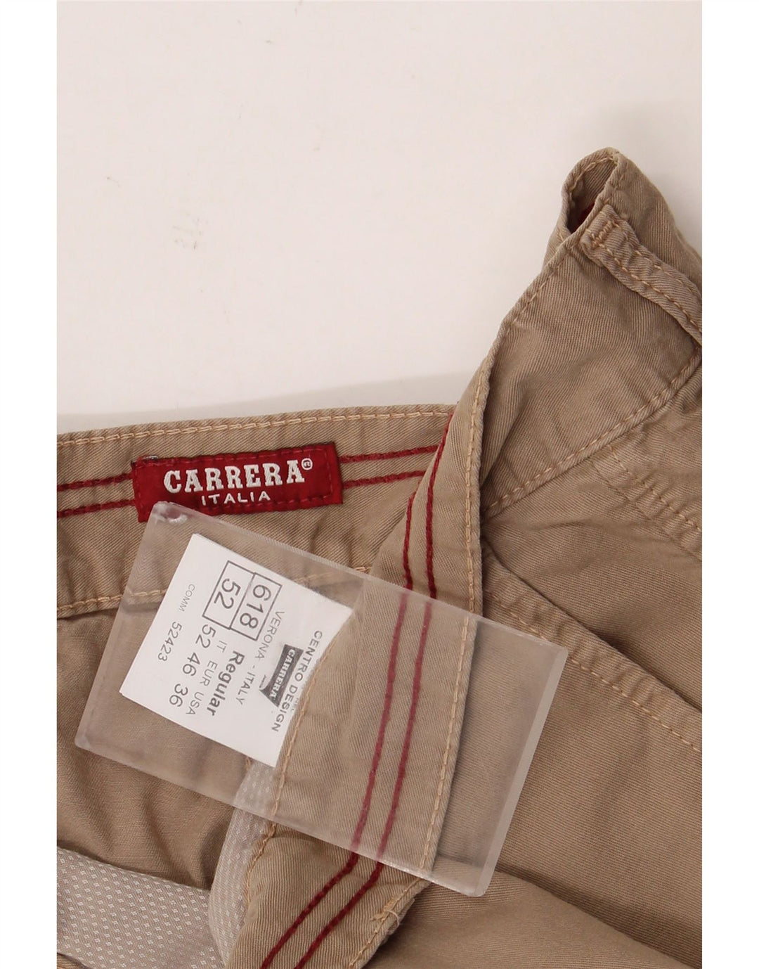 Carrera Herre 618 Regular Cargo Shorts W36 Stor brun bomuld