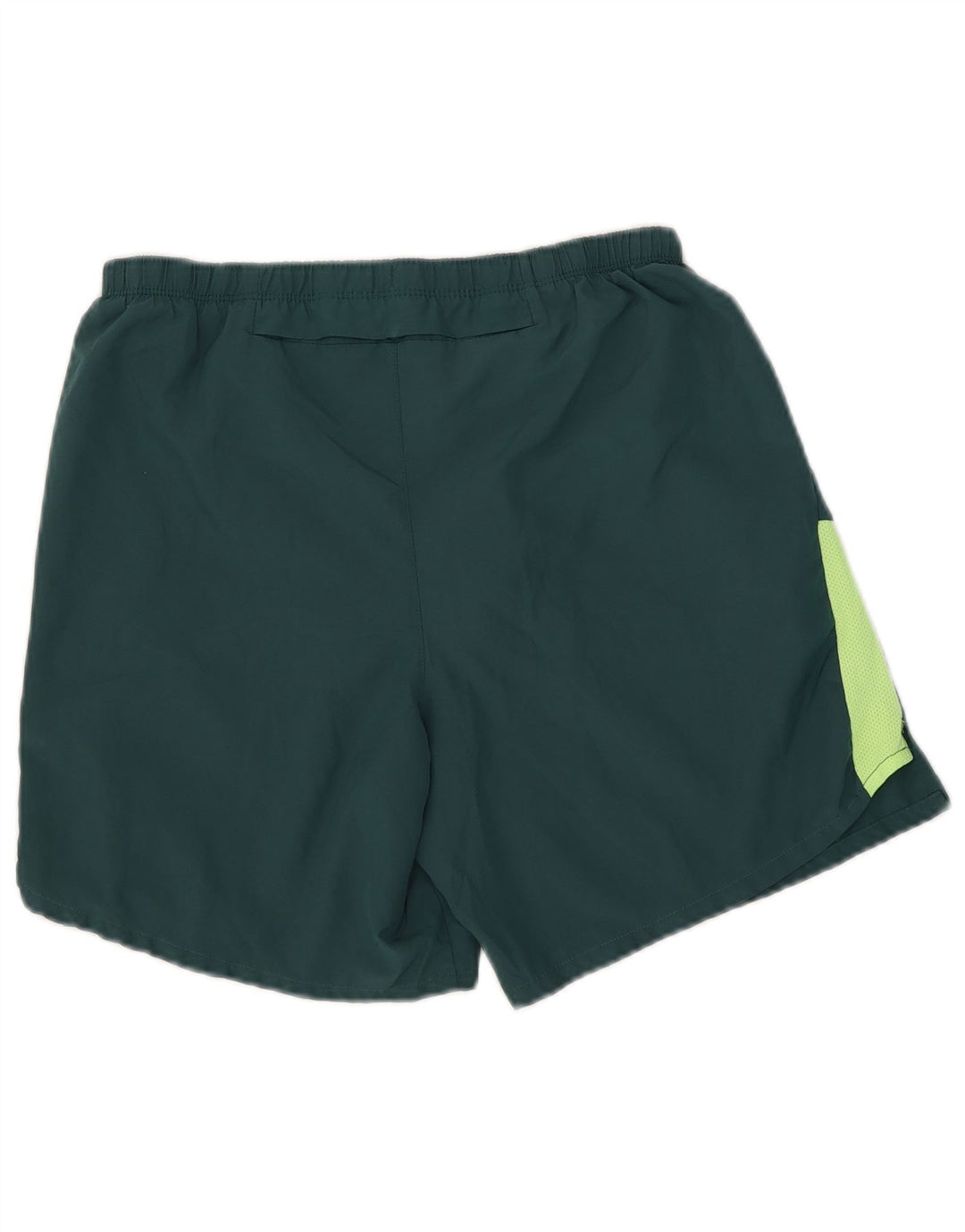 Nike Herre Dri Fit grafiske sportsshorts, store grønne colourblock polyester
