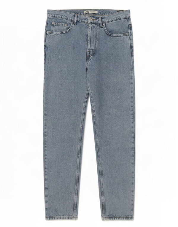 Zara Mens Tapered Jeans EU 40 Medium W31 L30 Blue