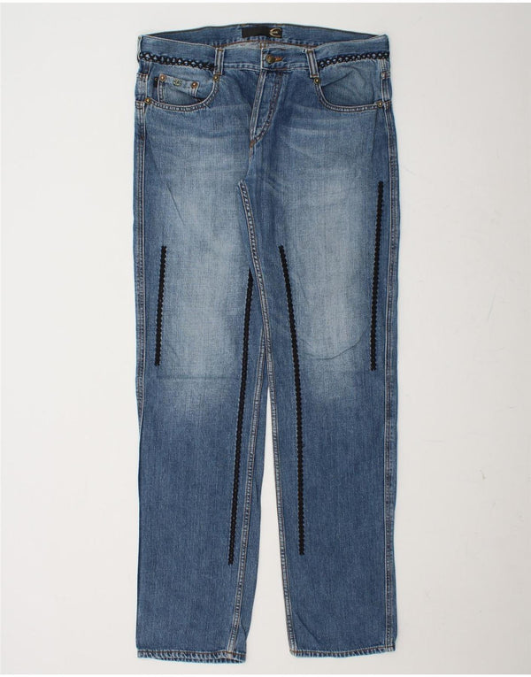 JUST CAVALLI Herre Ittierre Straight Jeans IT 52 XL W38 L36 Blå Bomuld