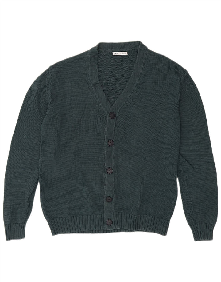 Zara Herre cardigan sweater Medium Grøn