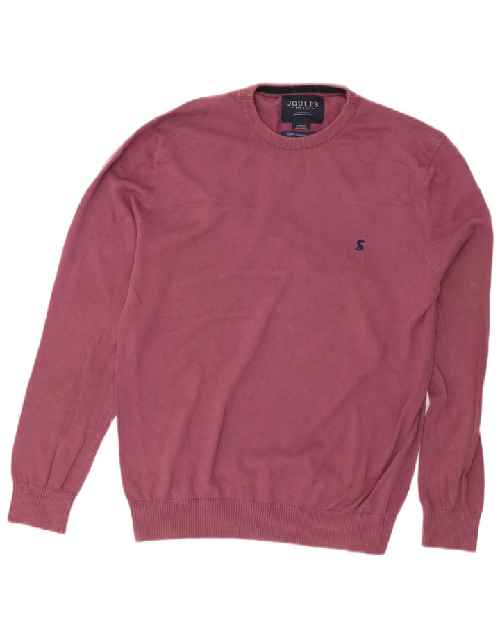 Joules Herre Crew Neck Jumper Sweater Medium Lilla Bomuld
