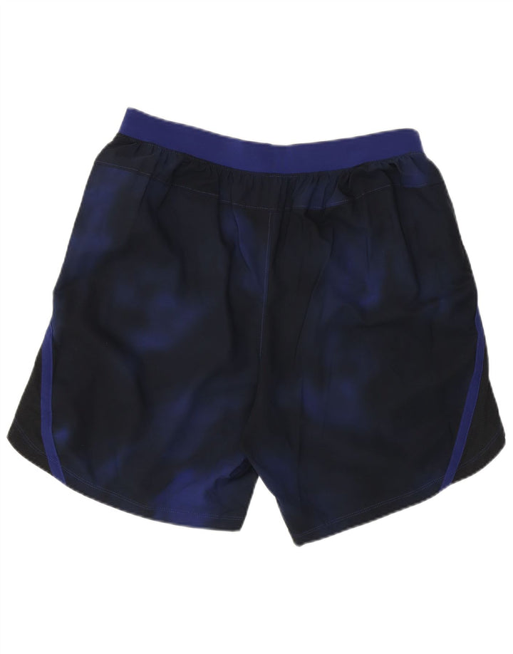 Under Armour Herre Sportshorts Large Navy Blue Tie Dye Polyester