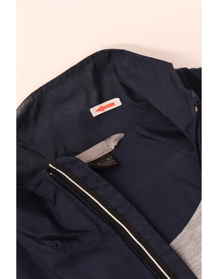Nike Regnjakke til mænd UK 38 Medium Navy Blue Nylon
