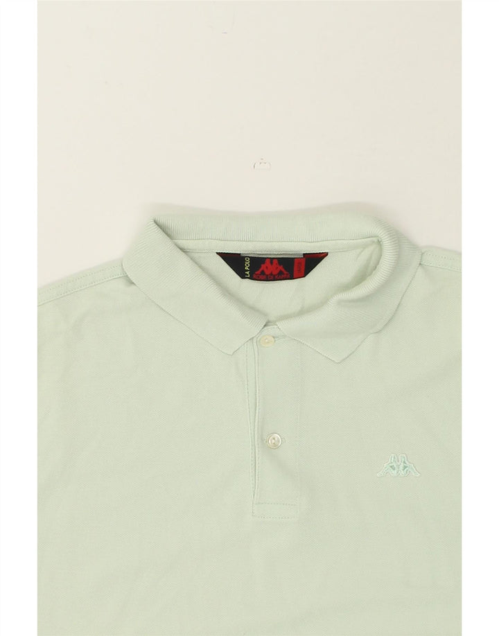 KAPPA Mens Polo Shirt Large Green Cotton | Vintage Kappa | Thrift | Second-Hand Kappa | Used Clothing | Messina Hembry 