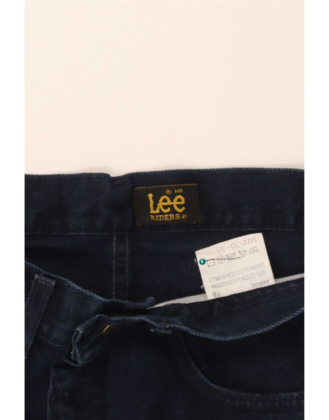 Lee Herre Riders Straight Jeans W30 L30 Marineblå Bomuld