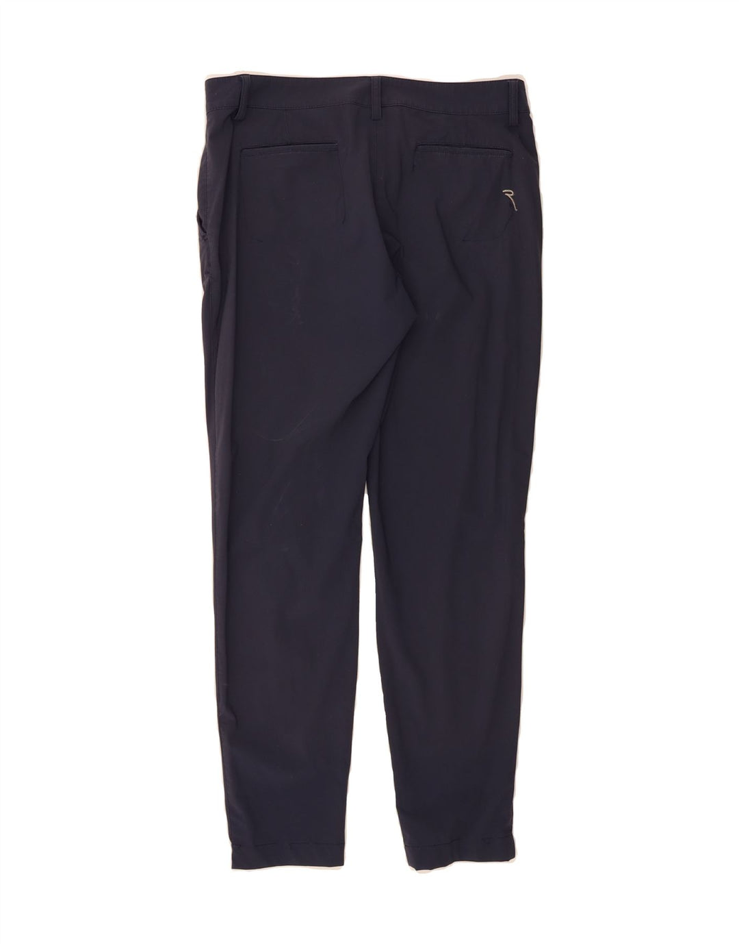 CHERVO Womens Slim Chino Trousers IT 44 Medium W30 L28 Navy Blue Vintage Chervo and Second-Hand Chervo from Messina Hembry 