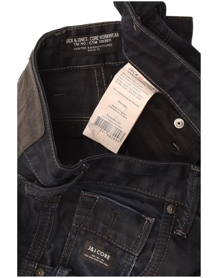 Jack & Jones Herre løse jeans W32 L36 Marineblå bomuld