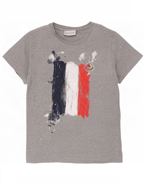 Moncler Boys Grafisk T-Shirt Top 6-7 år Grå