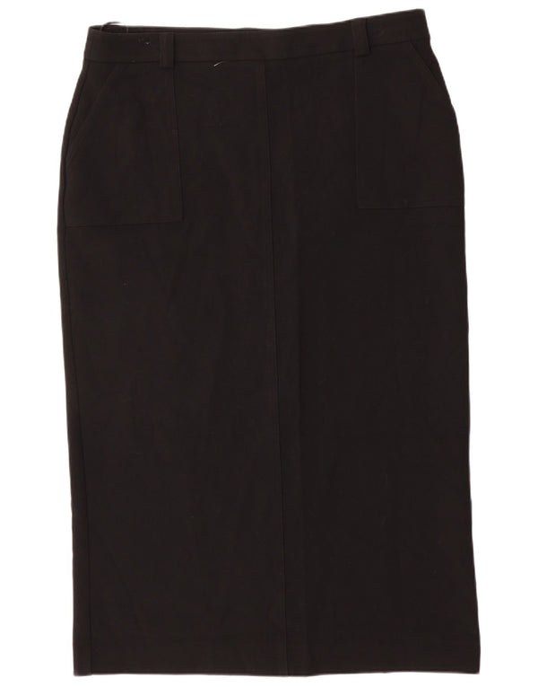 MINT VELVET Kvinder Pencil Skirt UK 18 XL W36 Sort Polyester