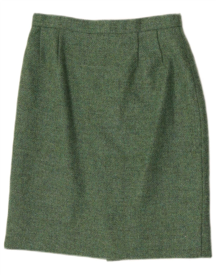 Luisa Spagnoli Dame Pencil Skirt IT 42 Medium W27 Green Acetate