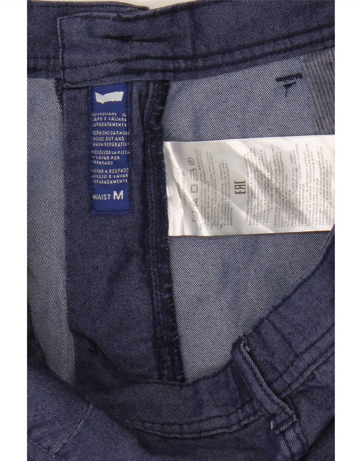 Gas Herre Cargo Shorts Medium W32 Marineblå Bomuld