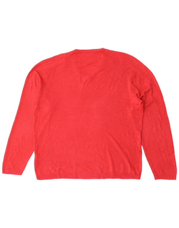 Marks & Spencer Herre Autograph V-hals sweater XL Rød Akryl