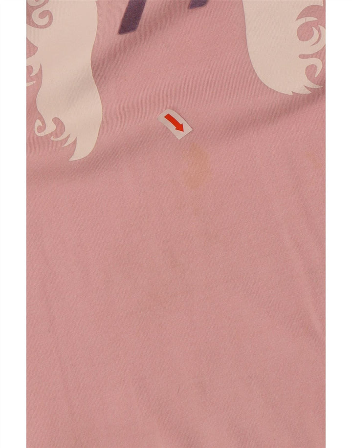 PUMA Womens Graphic T-Shirt Top UK 10 Small Pink