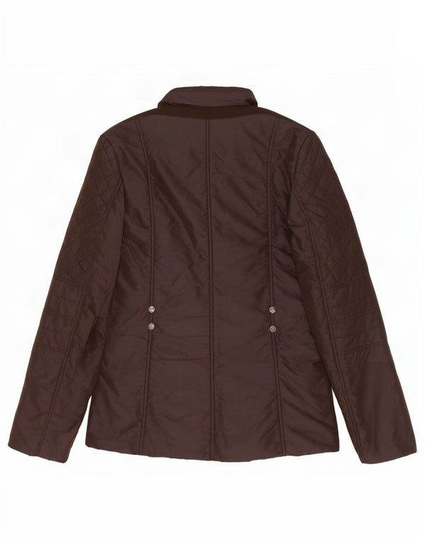 Geox Womens Respira Oversized Quiltet jakke UK 10 Lille brun polyamid