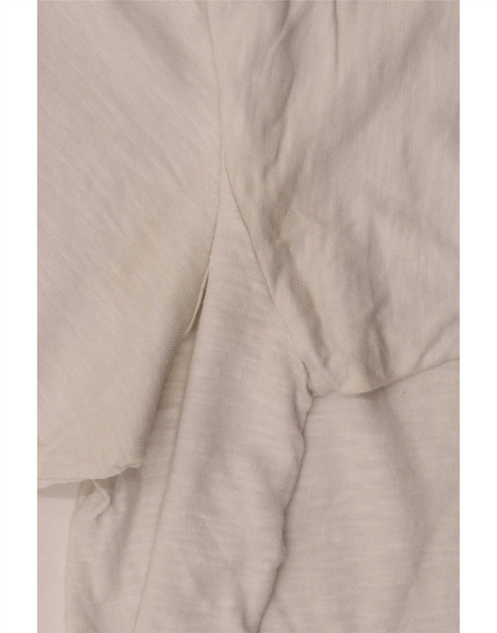 Lacoste Herre T-Shirt Top Størrelse 7 2XL Hvid Flecked Bomuld