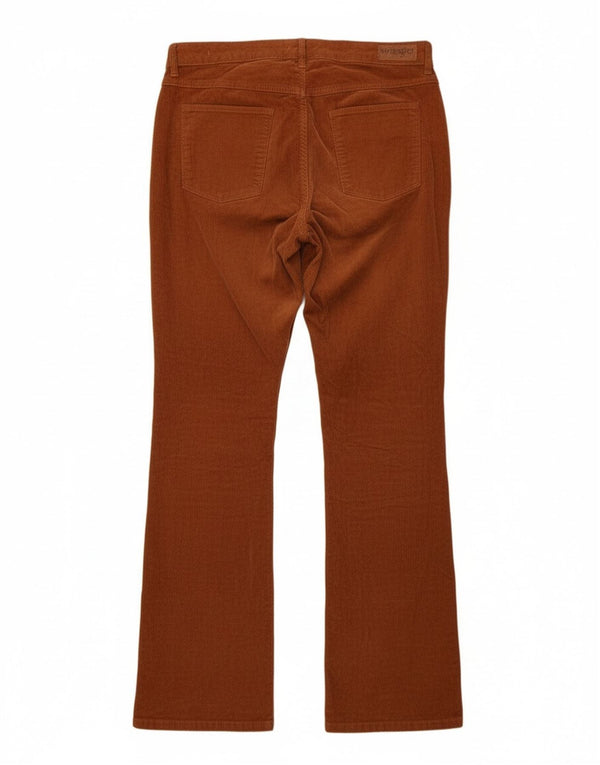 Wrangler Højtaljede Bootcut fløjlsbukser til kvinder US 14 XL W32 L32 Brun