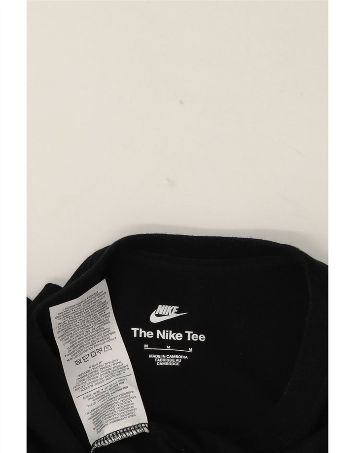 Nike Herre grafisk T-shirt Top Medium Sort Bomuld