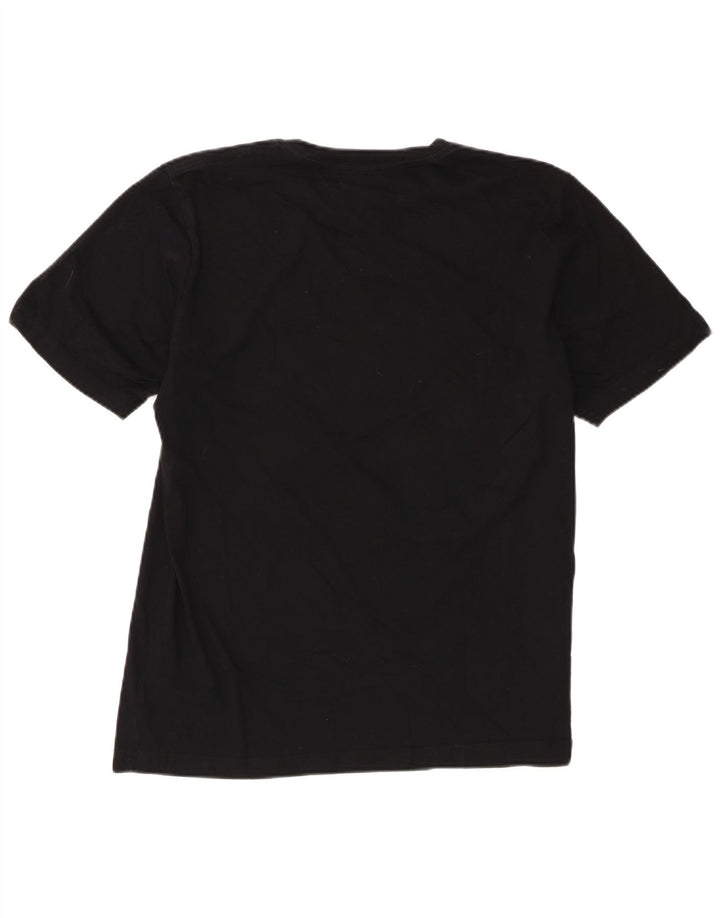 Diesel Herre Grafisk T-Shirt Top Stor Sort Bomuld
