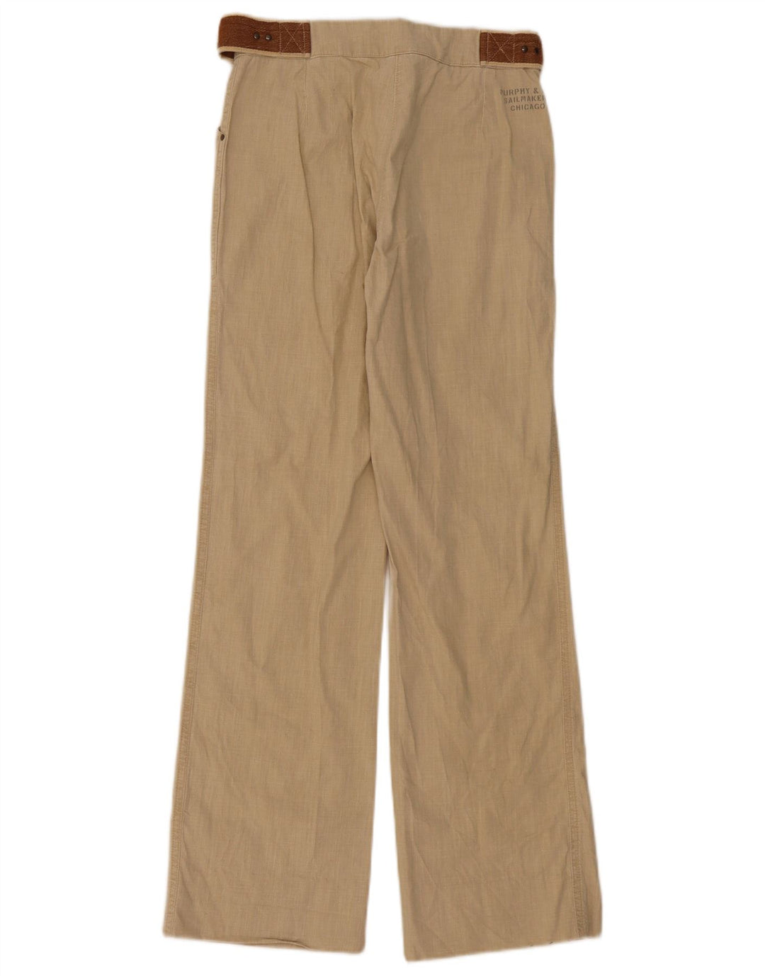 Murphy & Nye Dame Bootcut Casual Bukser W26 L31 Beige Bomuld