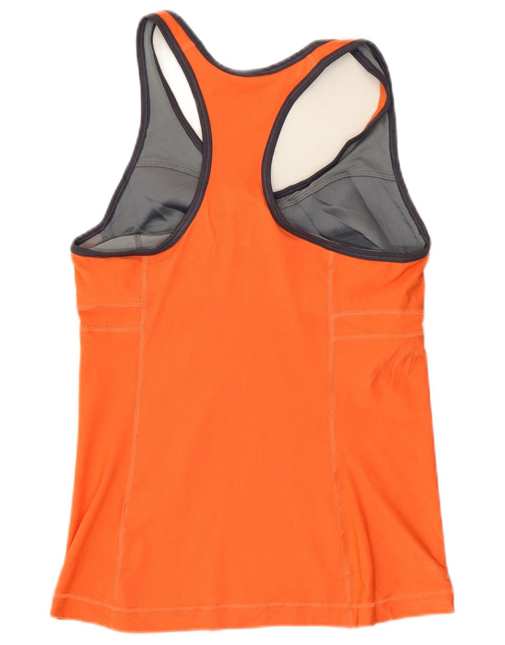 Nike Dame Dri Fit Vest Top UK 12 Medium Orange Polyester