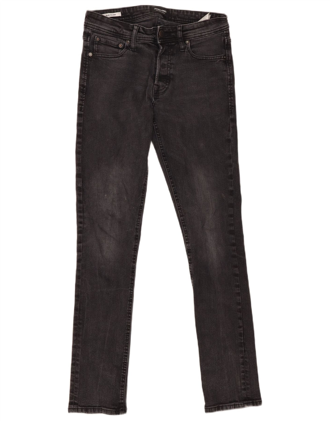 Jack & Jones Herre GLENN Slim Jeans W30 L31 Grå Bomuld
