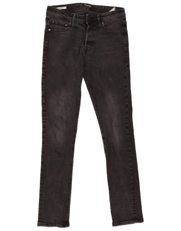 Jack & Jones Herre GLENN Slim Jeans W30 L31 Grå Bomuld