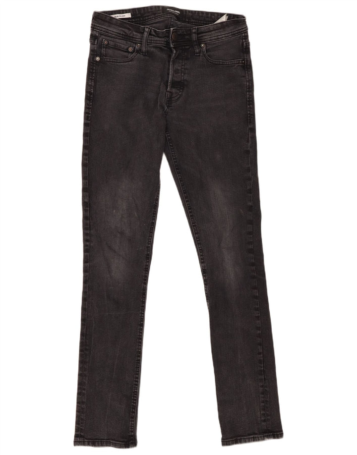 Jack & Jones Herre GLENN Slim Jeans W30 L31 Grå Bomuld