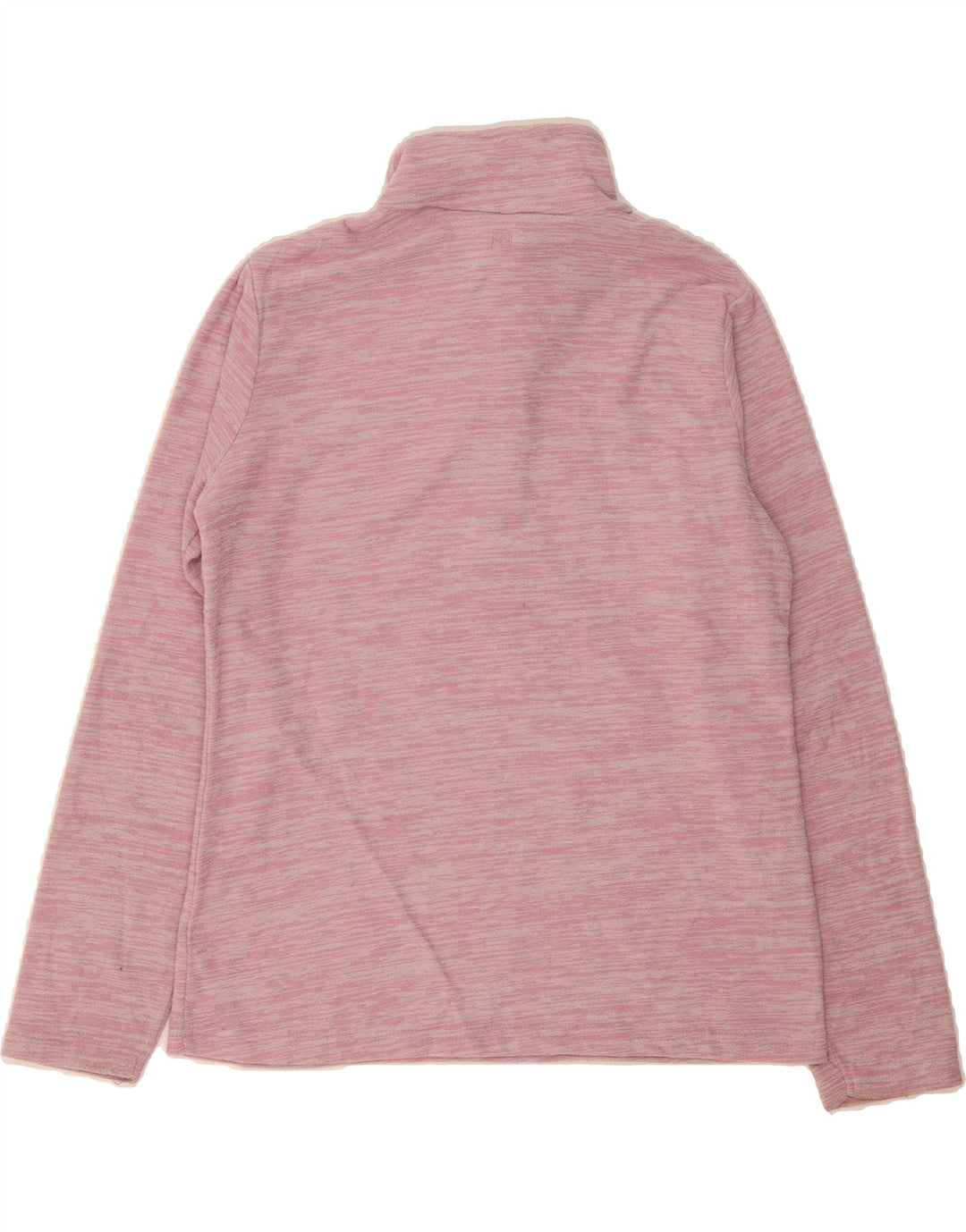 MOUNTAIN WAREHOUSE Womens Zip Neck Fleece Jumper UK 14 Medium Pink Vintage Mountain Warehouse and Second-Hand Mountain Warehouse from Messina Hembry 