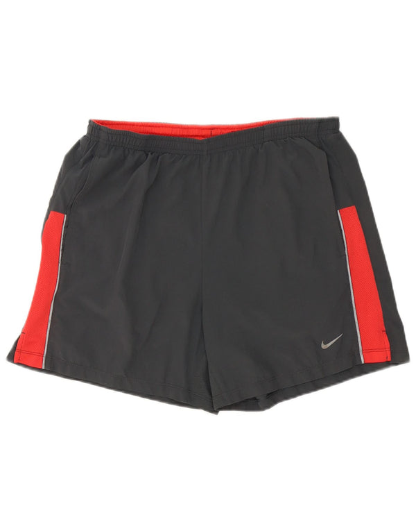 Nike Herre Dri Fit Sportshorts Medium Grey Colourblock Polyester