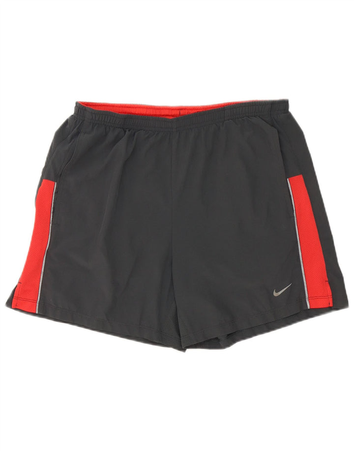Nike Herre Dri Fit Sportshorts Medium Grey Colourblock Polyester
