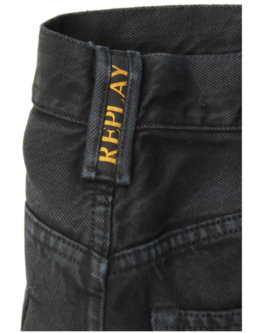 Replay Straight Jeans til mænd W32 L30 Sort