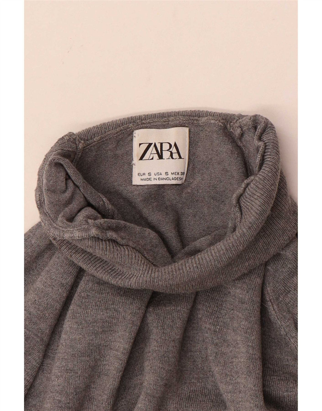 Zara Herre Rullehalstrøje Små Grå